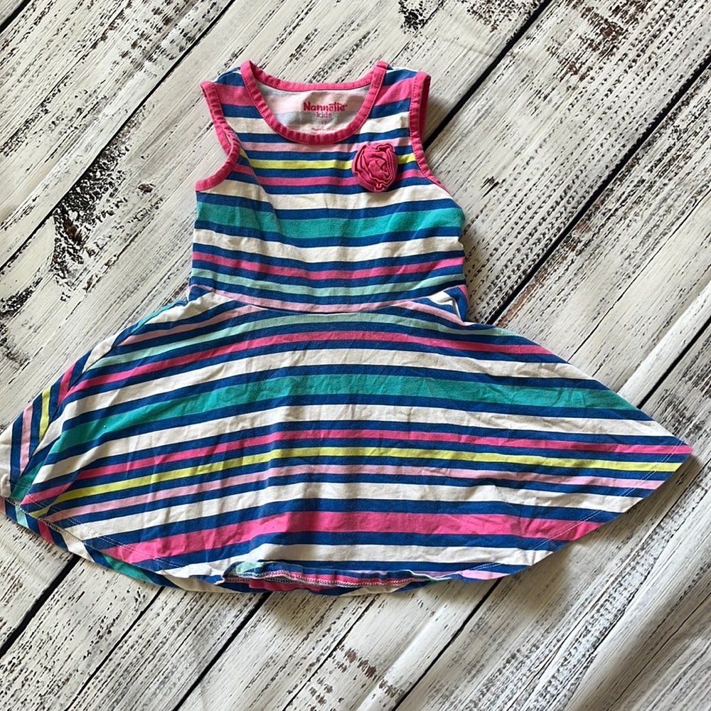 Nannette Striped Dress 4t